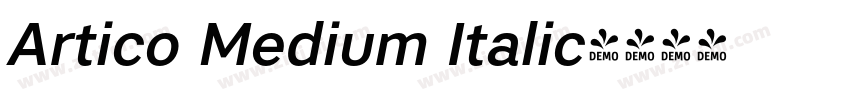 Artico Medium Italic字体转换